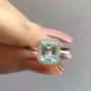 square cut aquamarine