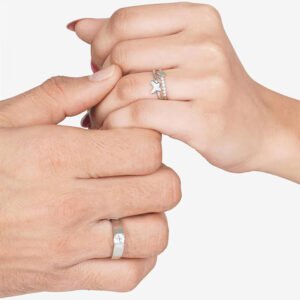The Kendall Special Adjustable Silver Couple Rings