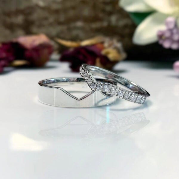 Handmade Curved Wedding Band for Couples